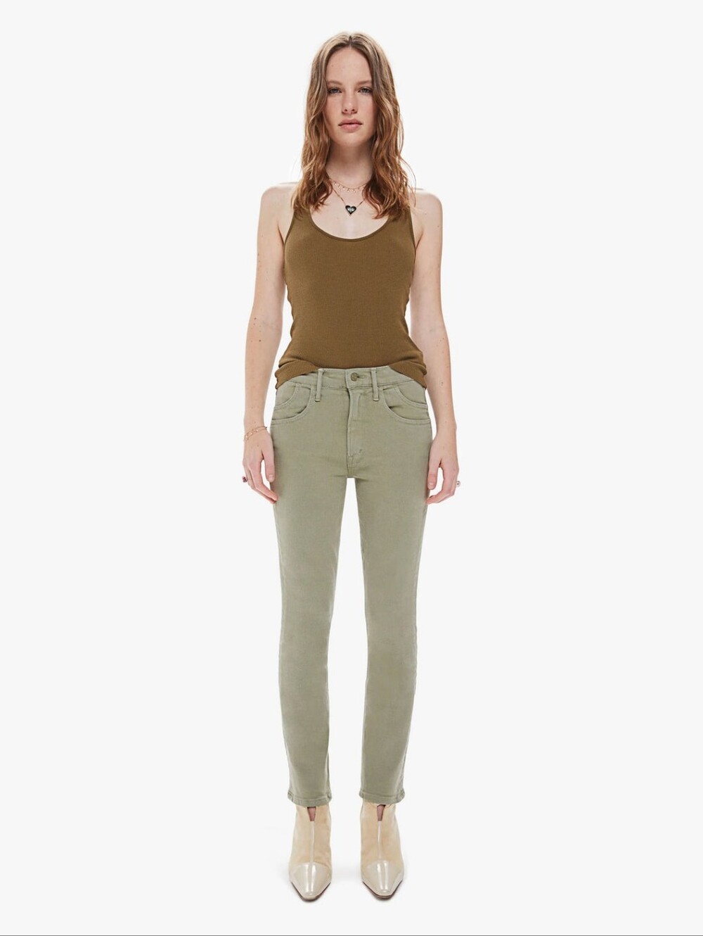 Mother The Stash Mid Rise Dazzler Ankle Jeans